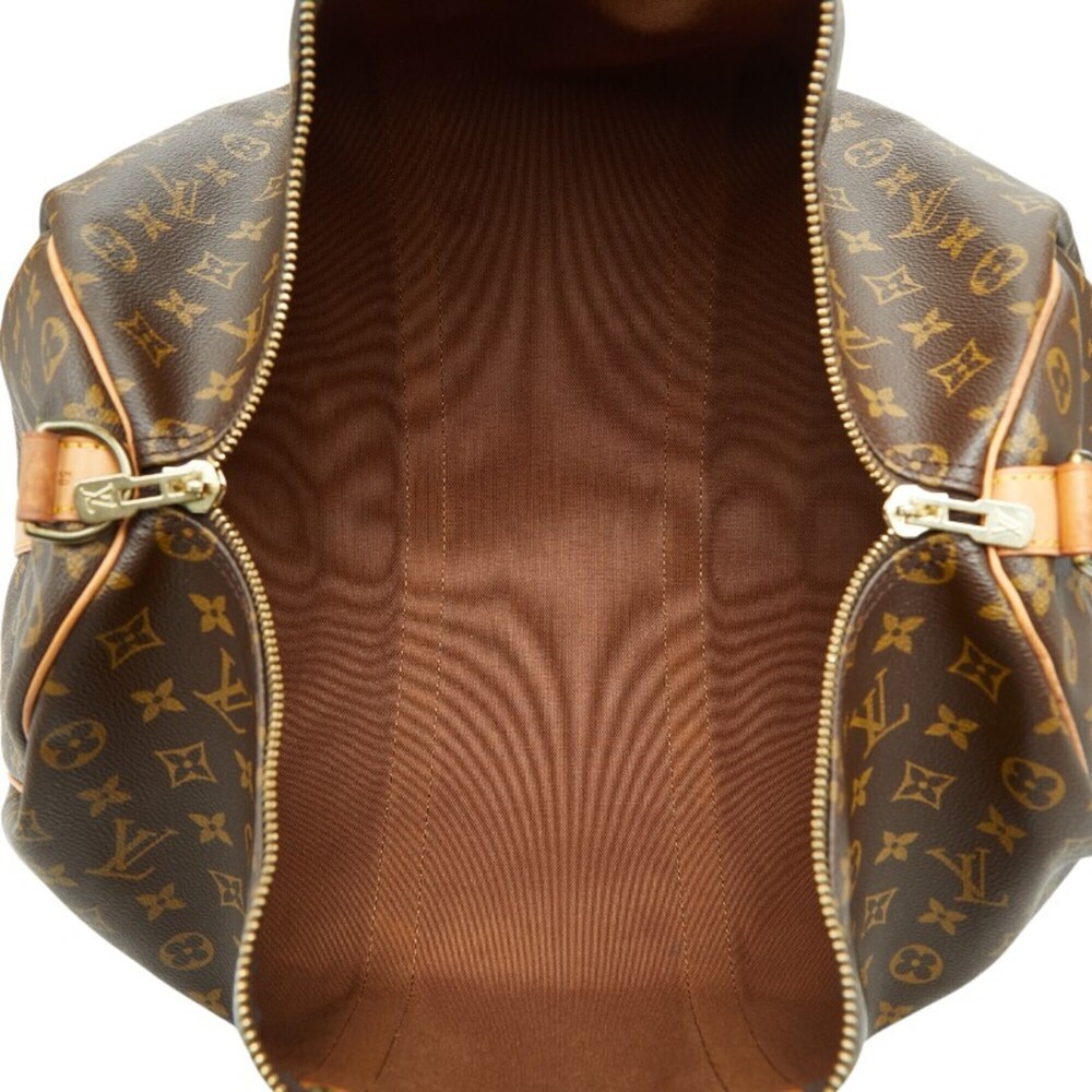 LOUIS VUITTON Brown Monogram Leather Keepall 50 Boston Bag - Picture 8 of 10